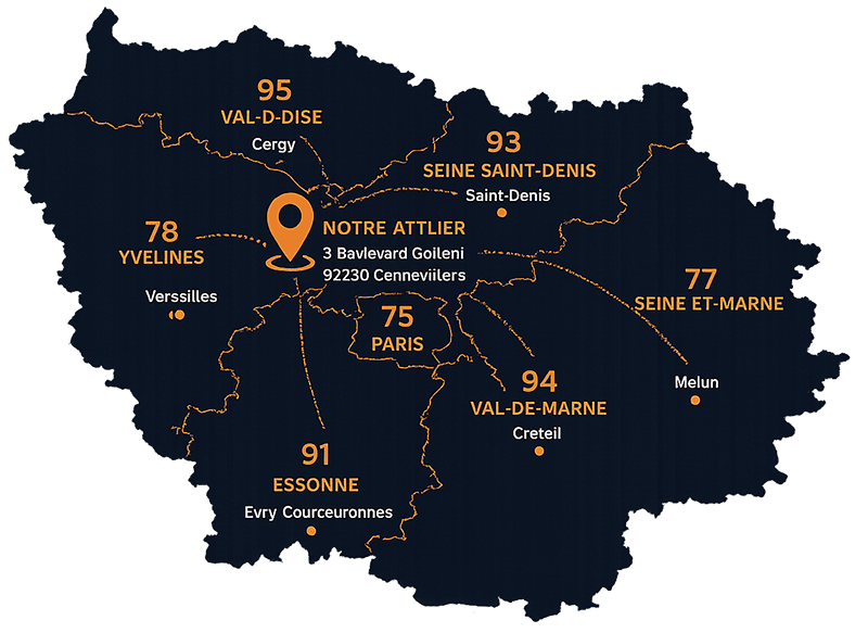 Carte de l'Île-de-France